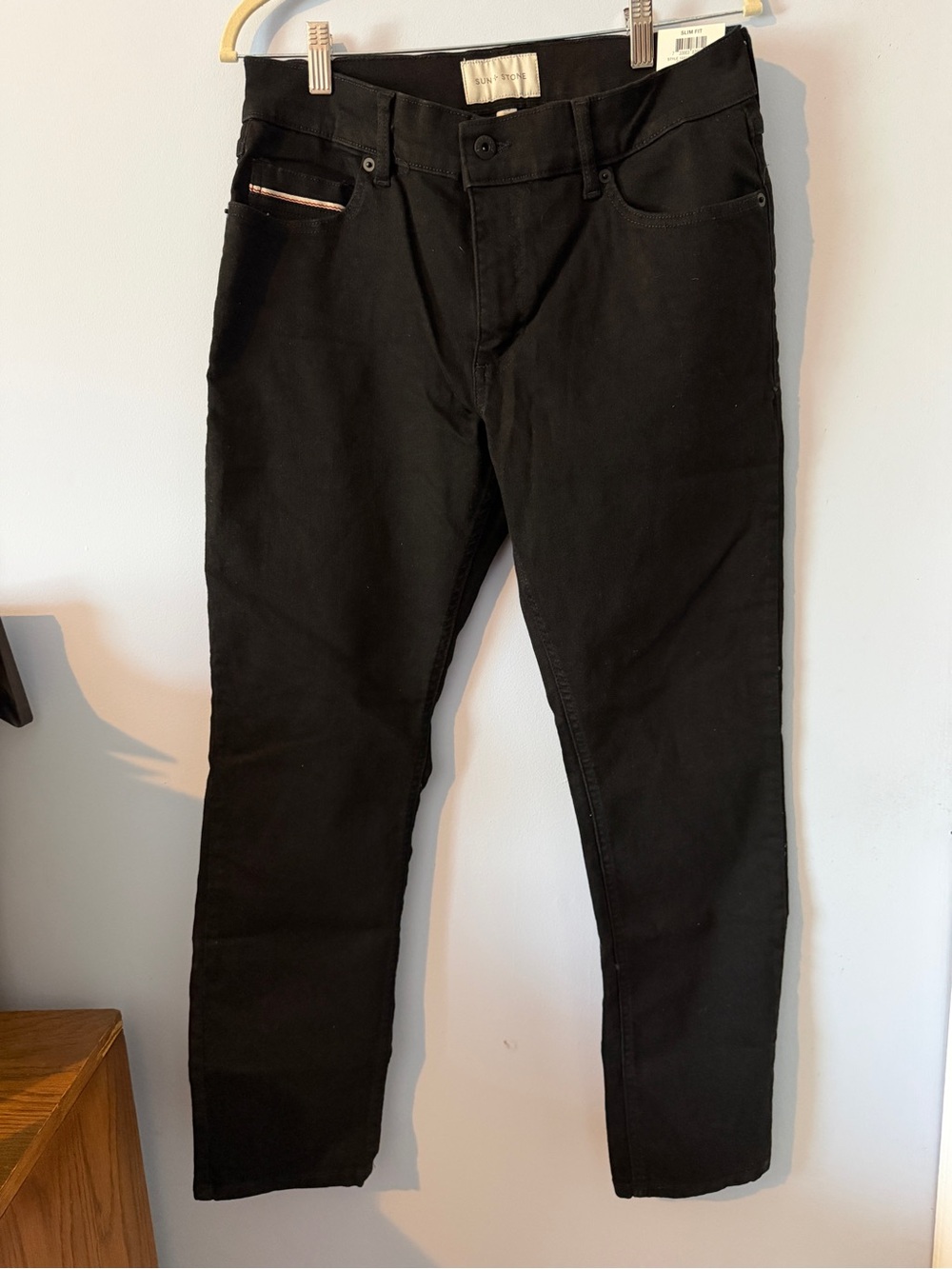 Sun + Stone Black Skinny Jeans